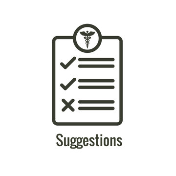 Patient Satisfaction Icon with patient experience imagery and rating idea