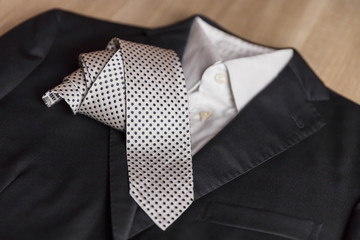 Jacket and tie detail