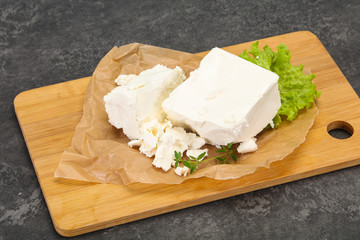 Greek traditional Feta soft cheese