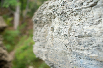 texture of the mountain. stone close up.