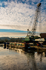 worcester and birmingham canal alvechurch marina worcestershire england , uk