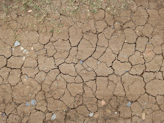 dry soil with crack on the ground texture