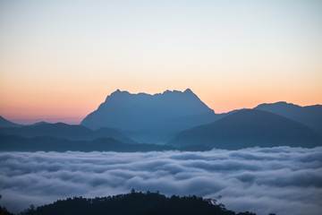 cloud and mountain in Thailand