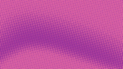 Magenta and purple dotted background in retro pop art comic style