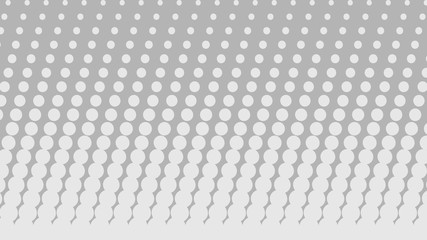 Light grey pop art background in vitange comic style with halftone dots, vector illustration template for your design