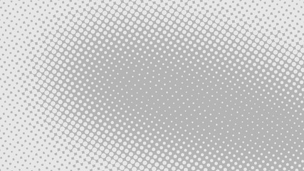 Light grey pop art background with dots design, abstract vector illustration in retro comics style