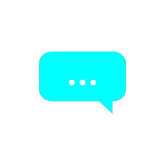 Fototapeta premium Typing in a chat bubble icon vector, comment sign symbol