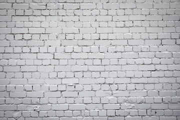Gray brick wall background with space for your text and picture