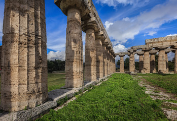 Tempel in Paestum, Salerno, Italien