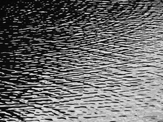 abstract water wave reflection black and white style