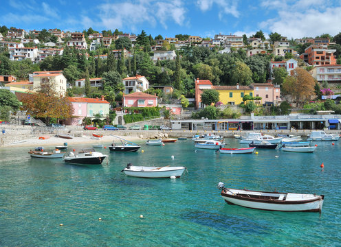 im beliebten Urlaubsort Rabac an der Adria,Istrien,Kroatien