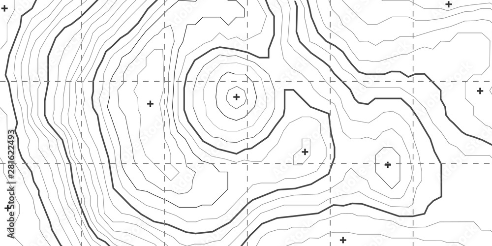 Poster topographic map wave. horizontal lines stripes pattern or background with wavy distortion effect. ar