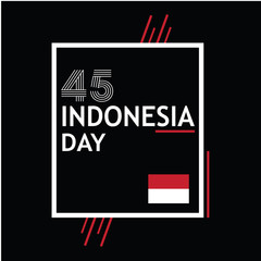 Indonesia Independence Day Celebration Vector Template Design Illustration