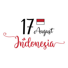 Indonesia Independence Day Celebration Vector Template Design Illustration