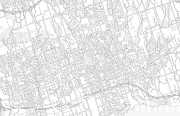Fototapeta na wymiar Oshawa, Ontario, Canada, bright outlined vector map
