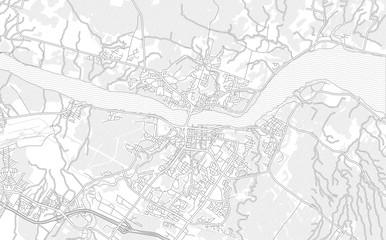 Fototapeta na wymiar Saguenay, Quebec, Canada, bright outlined vector map