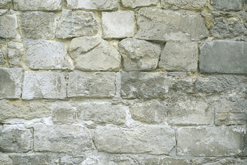 Grey stone mosaic wall background