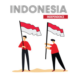 Indonesia Independence Day Celebration Vector Template Design Illustration