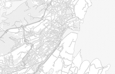 Fototapeta na wymiar St. Johns, Newfoundland and Labrador, Canada, bright outlined vector map