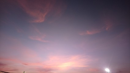 dramatic sky with clouds