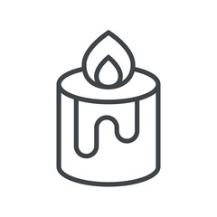 Line icon candle