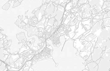 Saint John, New Brunswick, Canada, bright outlined vector map