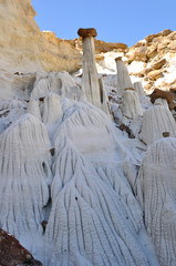 wahweap hoodoos in escalante staircase park american south west © alex