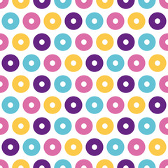 Seamless pattern with colorful circles