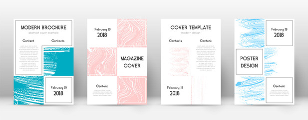 Cover page design template. Business brochure layo