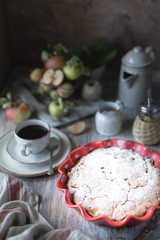 Homemade Organic Apple Pie Dessert Ready to Eat.