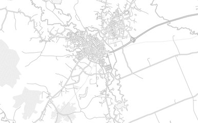Obraz premium Pinar del Río, Pinar del Río, Cuba, bright outlined vector map