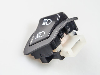 Fototapeta premium Headlight switch, high, low motorcycle