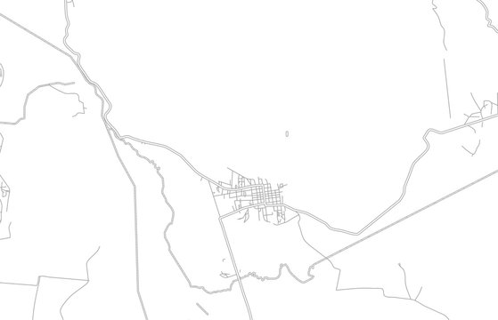 Dessalines, Artibonite, Haiti, bright outlined vector map