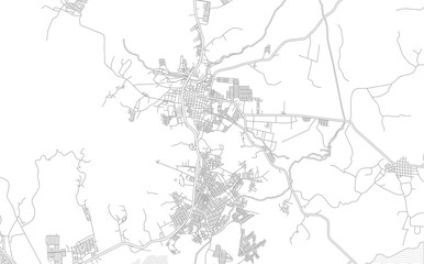Choloma, Cortés, Honduras, bright outlined vector map