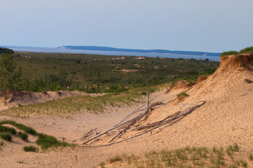 Dunes and lake