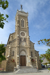 Fototapeta na wymiar L'église de Saint Lunaire en Bretagne