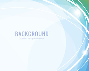 Abstract vector blue wavy background. Graphic design template for brochure, website, mobile app, leaflet. Water, stream abstract