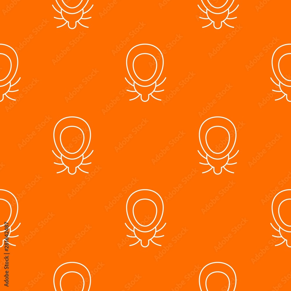 Poster mouse virus pattern vector orange for any web design best