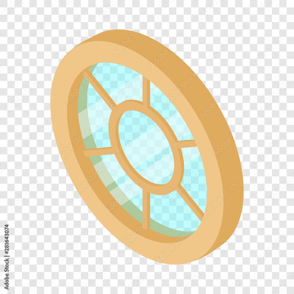 Aufkleber roof window frame icon. isometric illustration of roof window frame vector icon for web