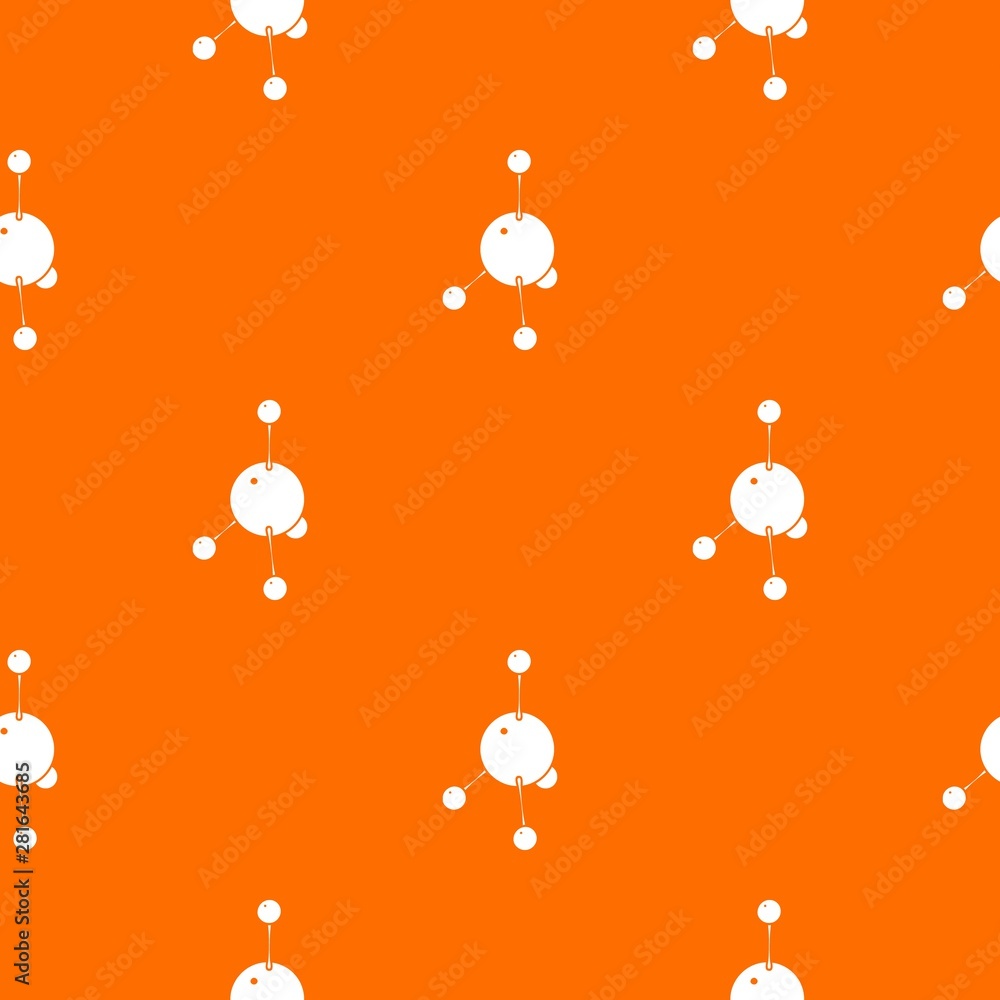 Poster acetone pattern vector orange for any web design best