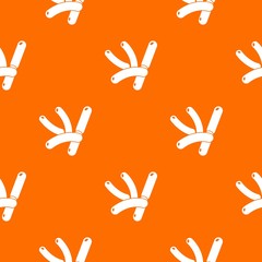 Fototapeta premium Bacilli pattern vector orange for any web design best