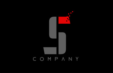 alphabet letter S logo company icon design