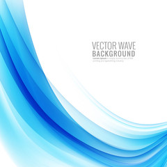 Abstract creative stylish blue wave background