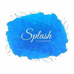 Splash Watercolor Stain Background Vector
