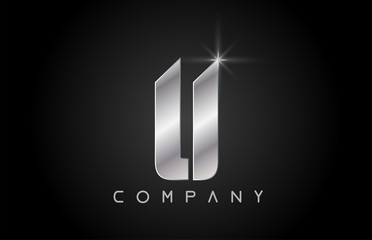 alphabet letter U logo company icon design
