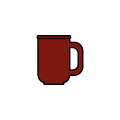 coffee mug beverage isolated icon