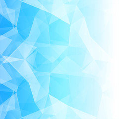 Modern blue polygon background vector