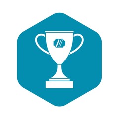 Winner cup icon. Simple illustration of winner cup vector icon for web