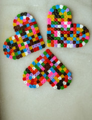 background with colorful beads