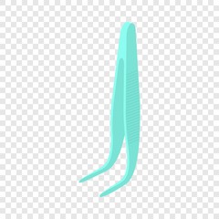 Tweezers icon. Isometric illustration of tweezers vector icon for web